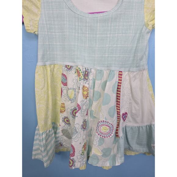 Naartjie girls Blue 100% Cotton short Sleeve Tunic Size Large/ 6 - Picture 3 of 4